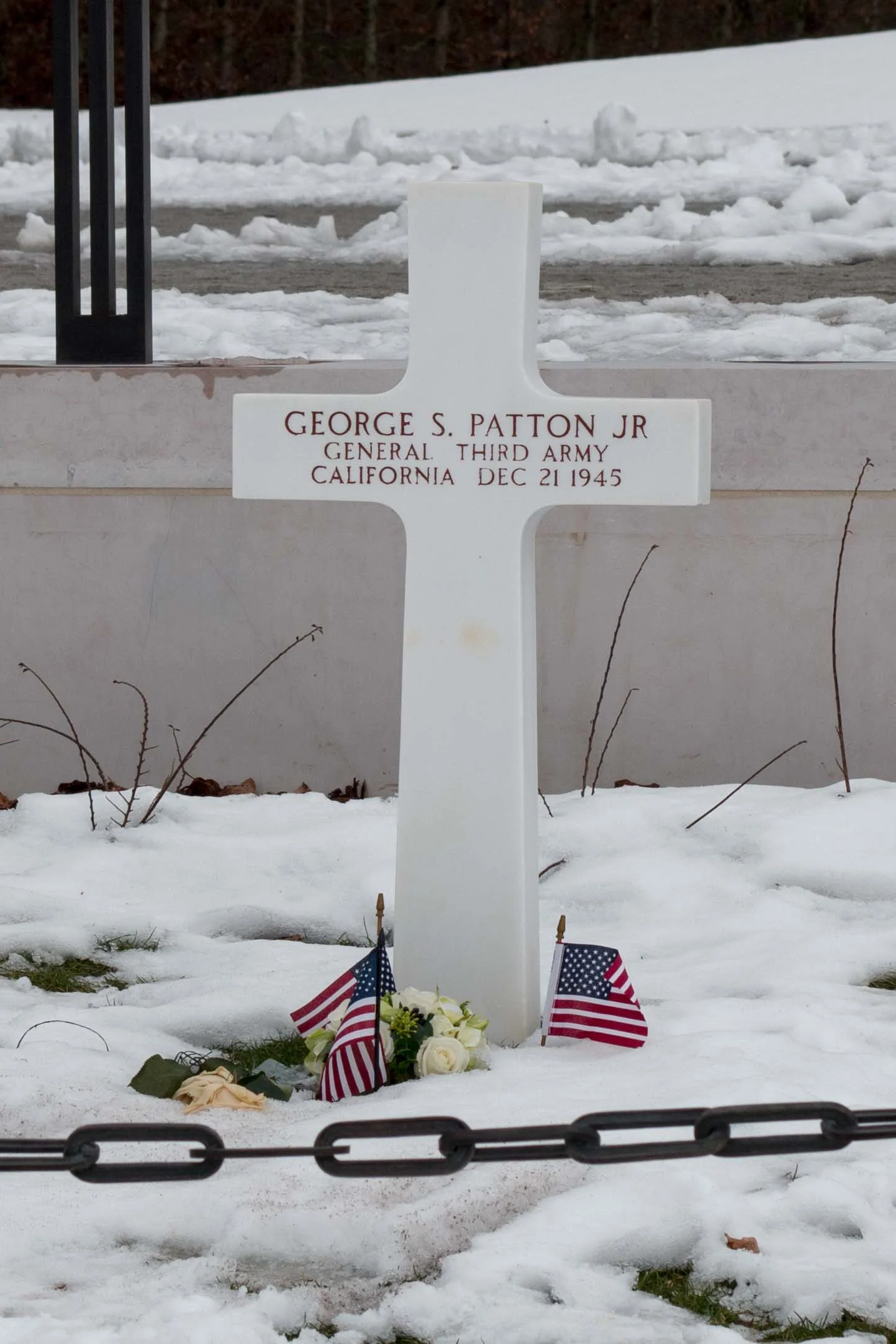 The headstone of General Patton
