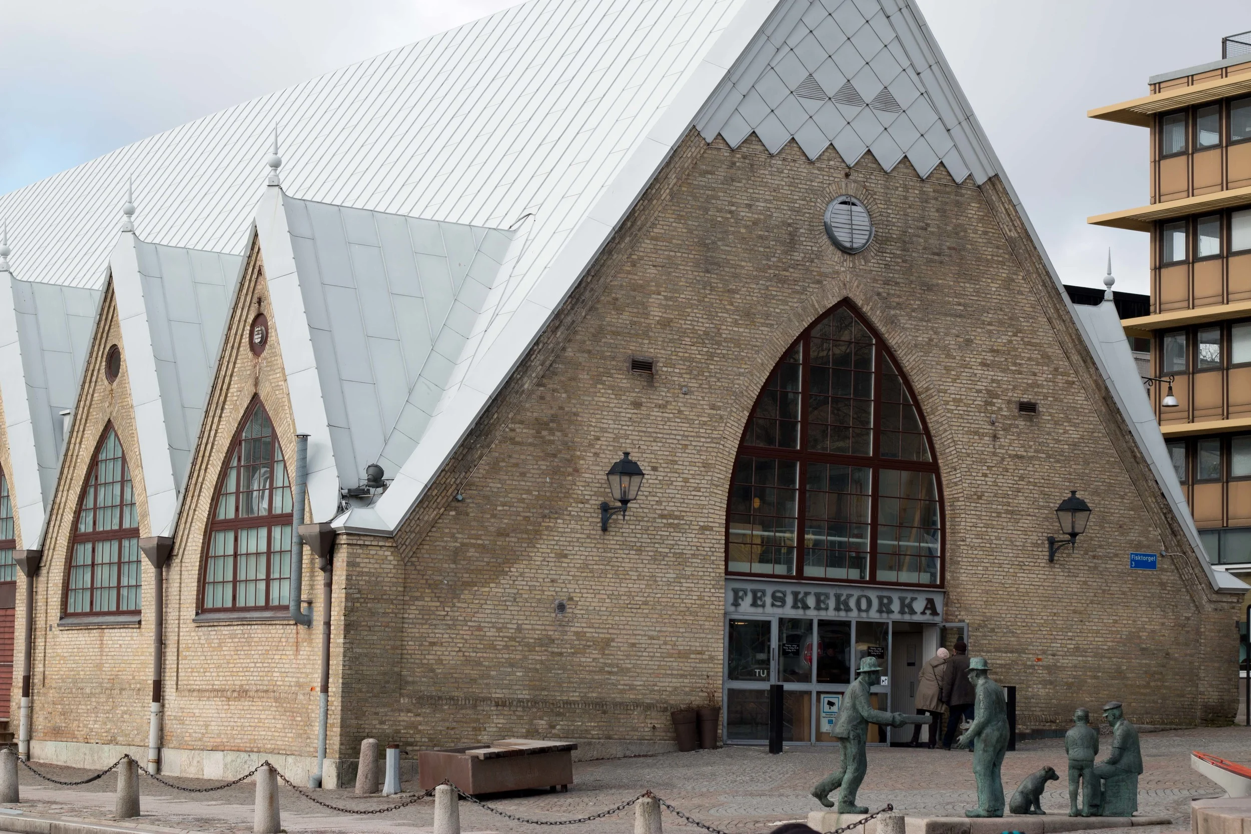 The fish market in Gothenburg built to look like a church