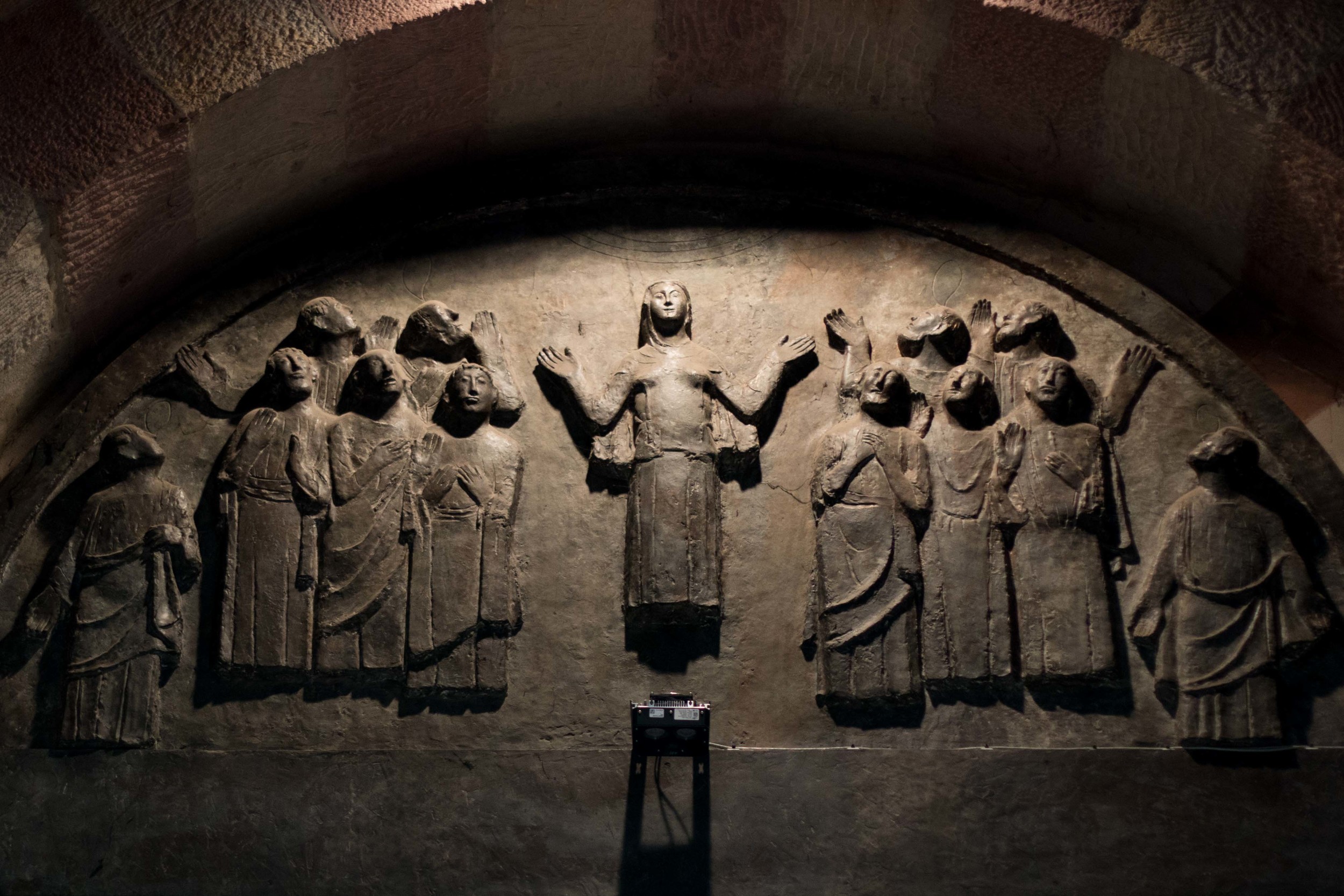  Sculpture over the main door to the Speyer Dom 