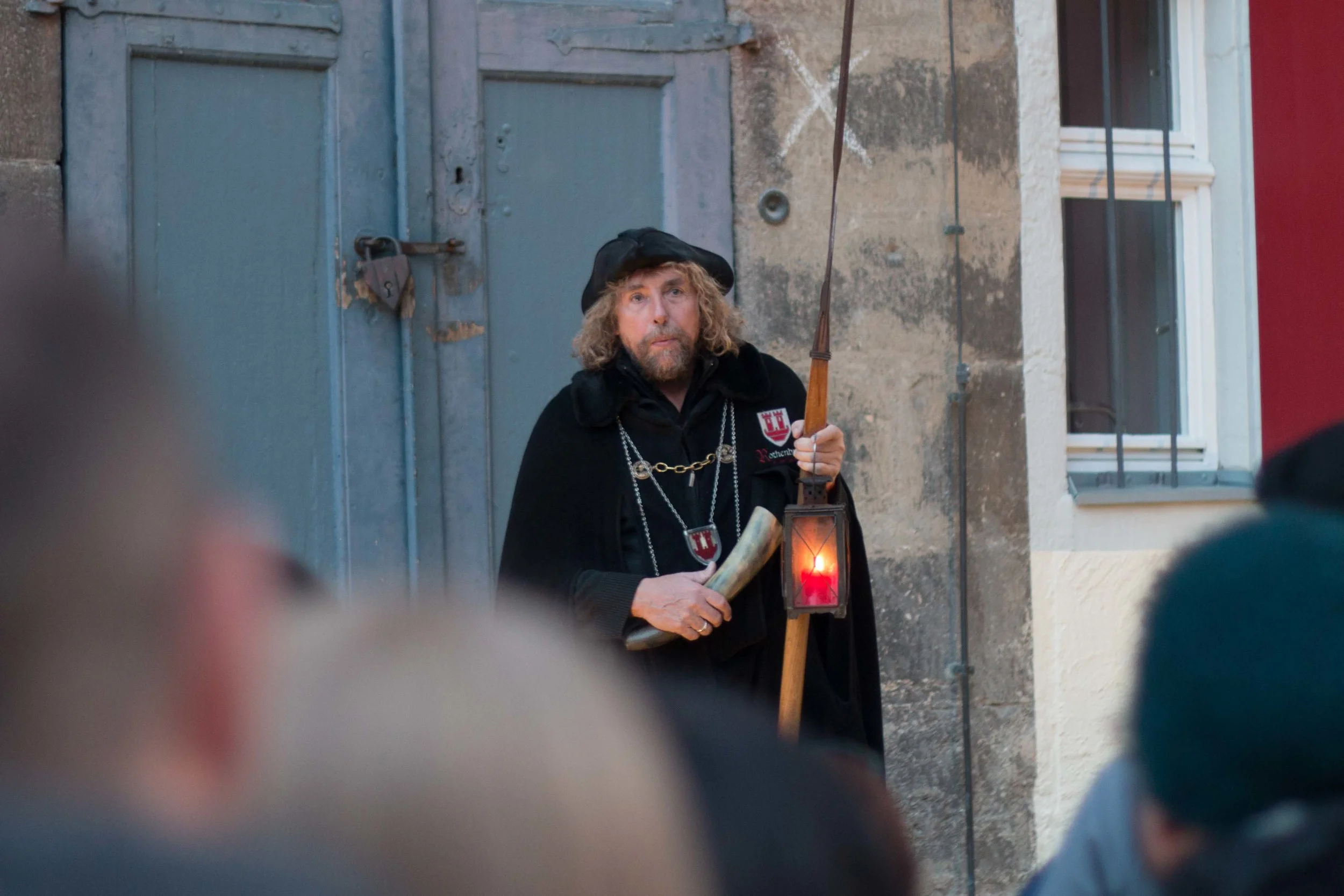 The Nightwatchman ready for his nightly tour
