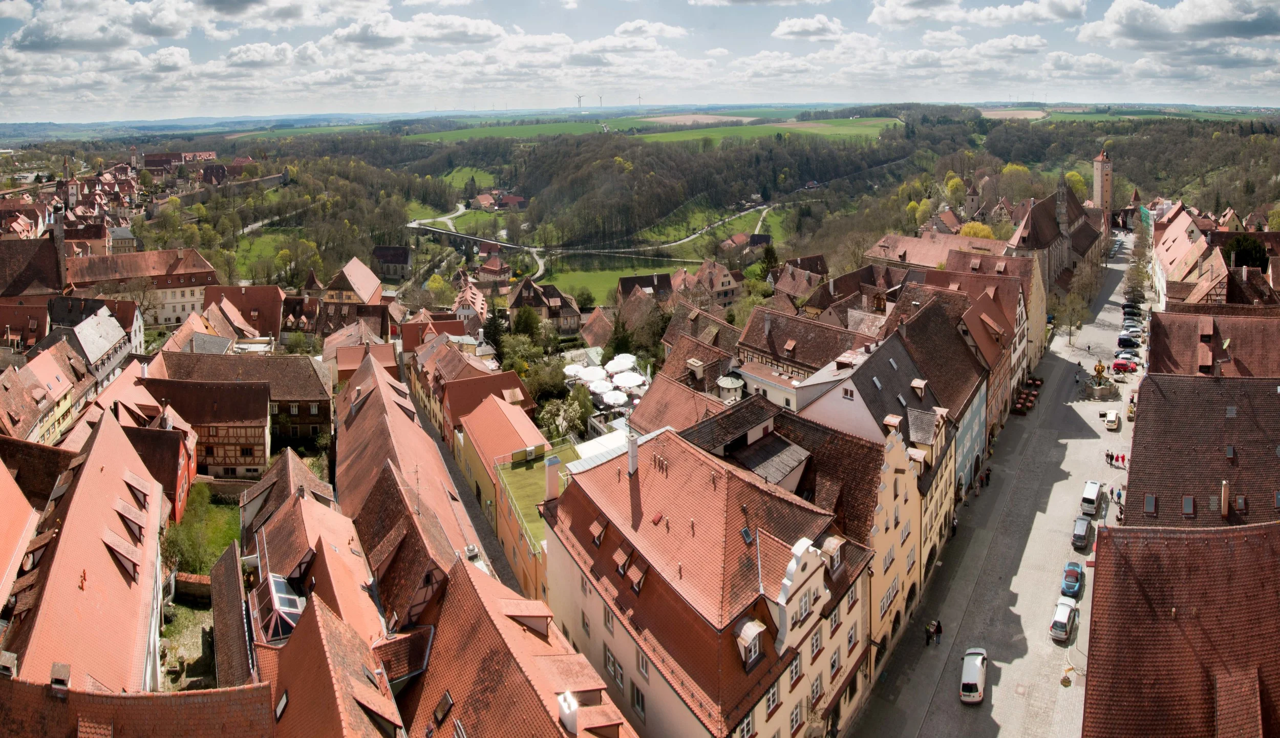 Panoramic view from the top of the Rathaus tower - totally worth the climb and 2 euro admission