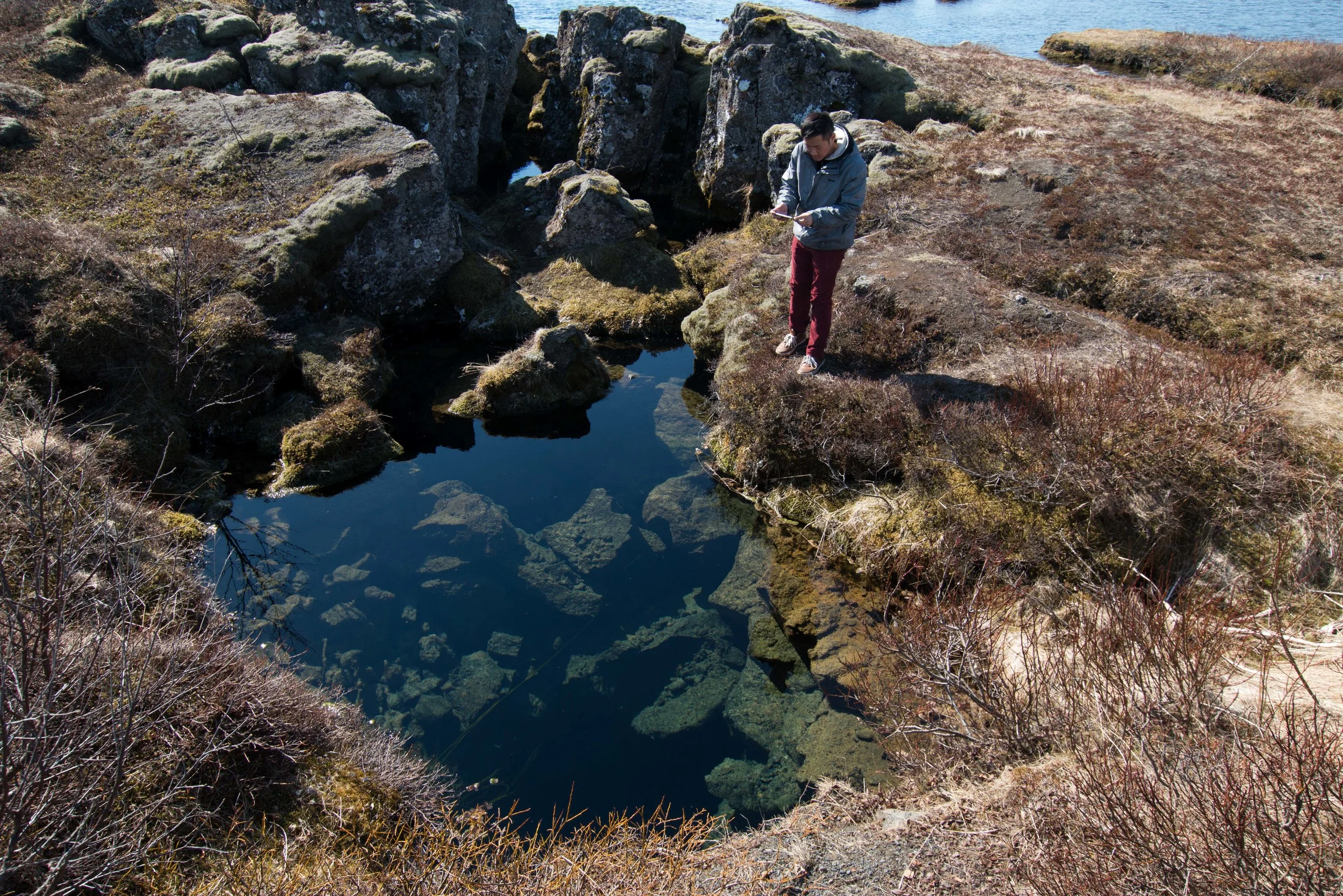 Small pool of some of the clearest water you will ever see