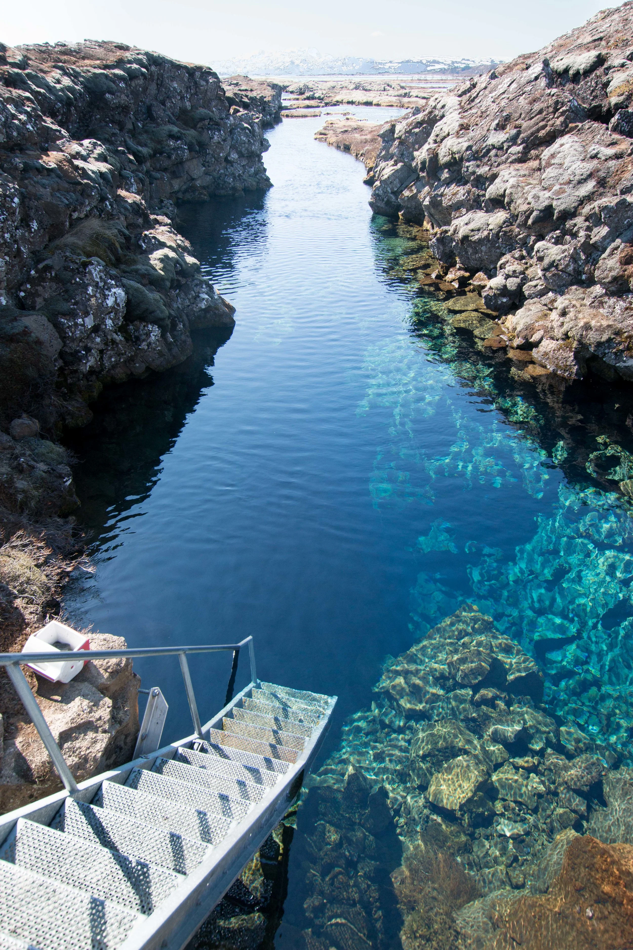 Entry into Silfra at 'the Big Crack'