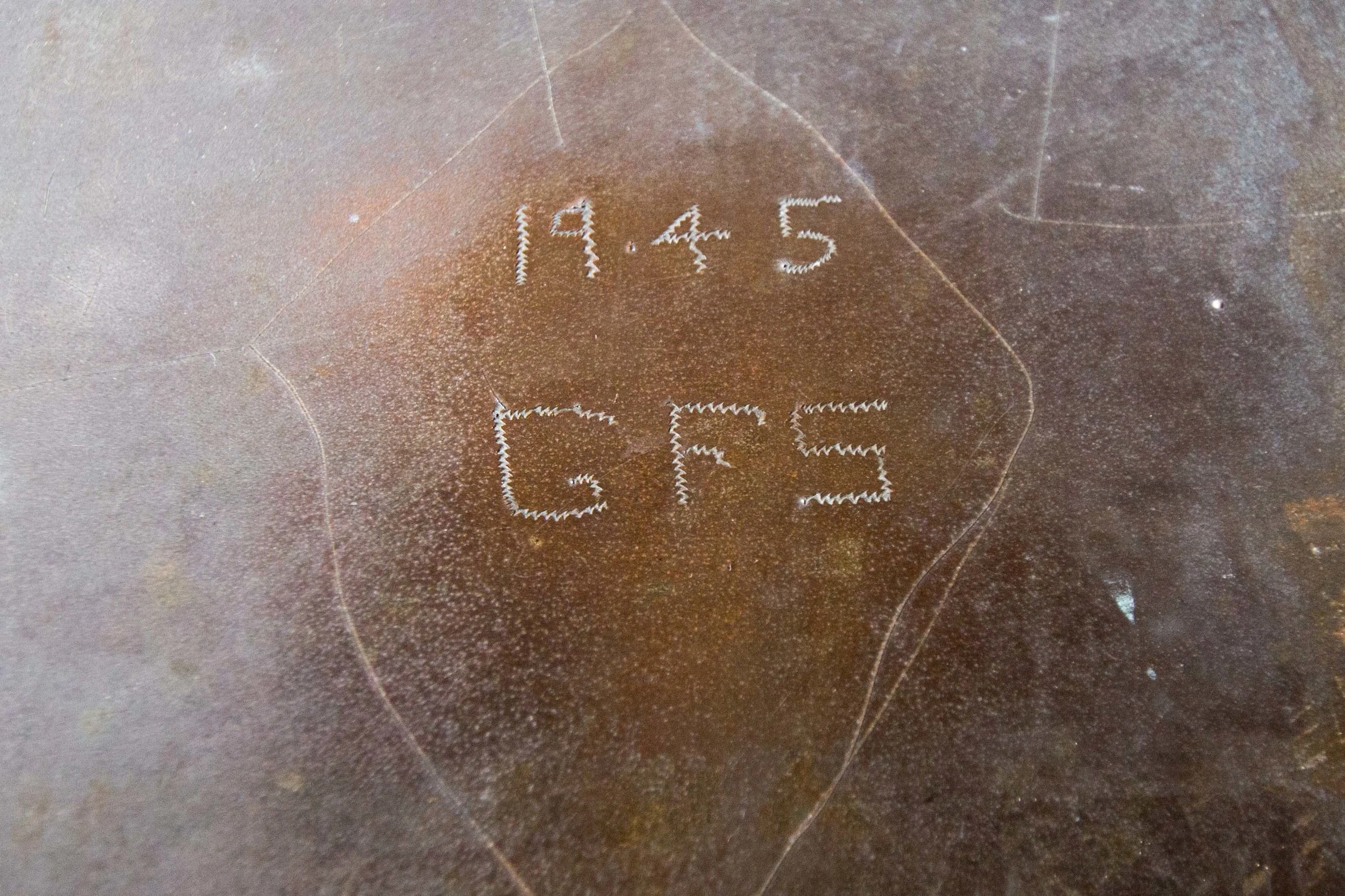 Grafitti from American soldiers when they got here at the end of WWII