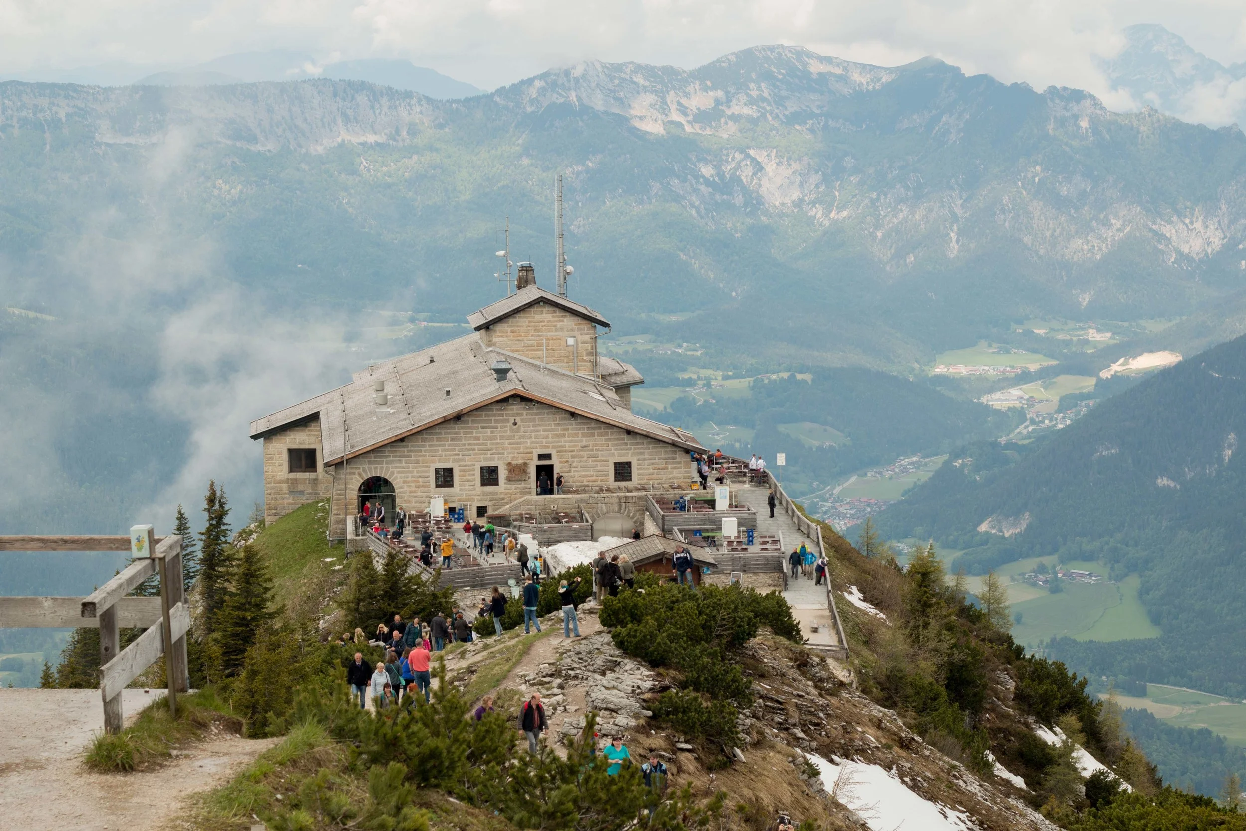 View from a little further up the mountain of Eagles's Nest