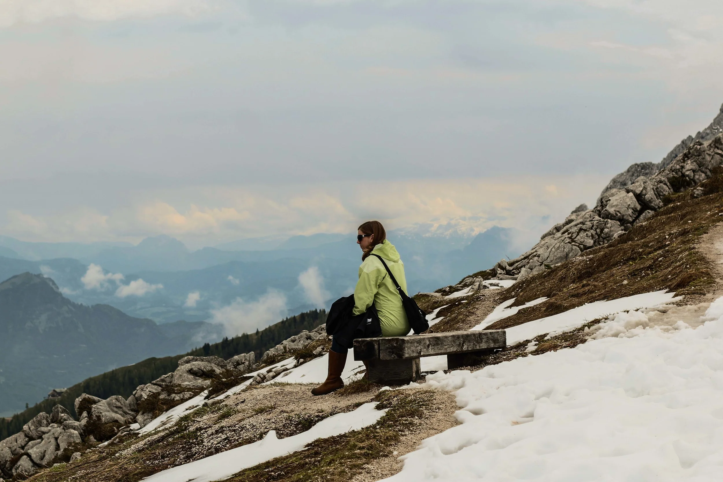 Contemplating the view and life above the clouds