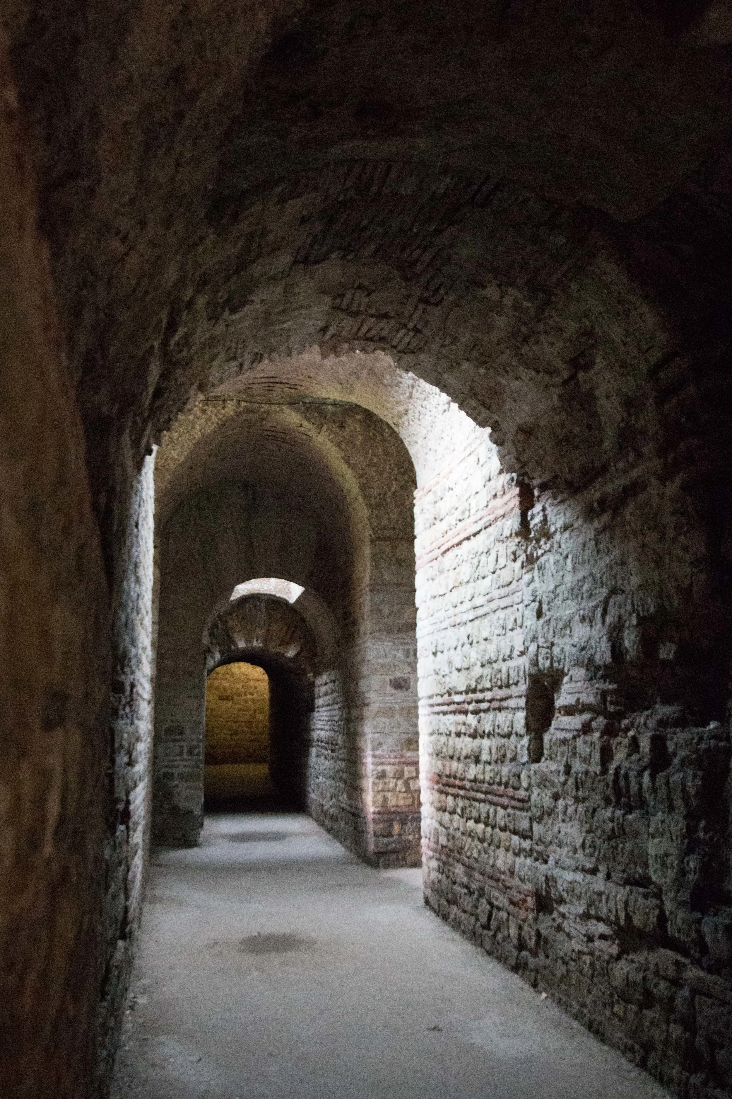 One of the larger tunnels unerground