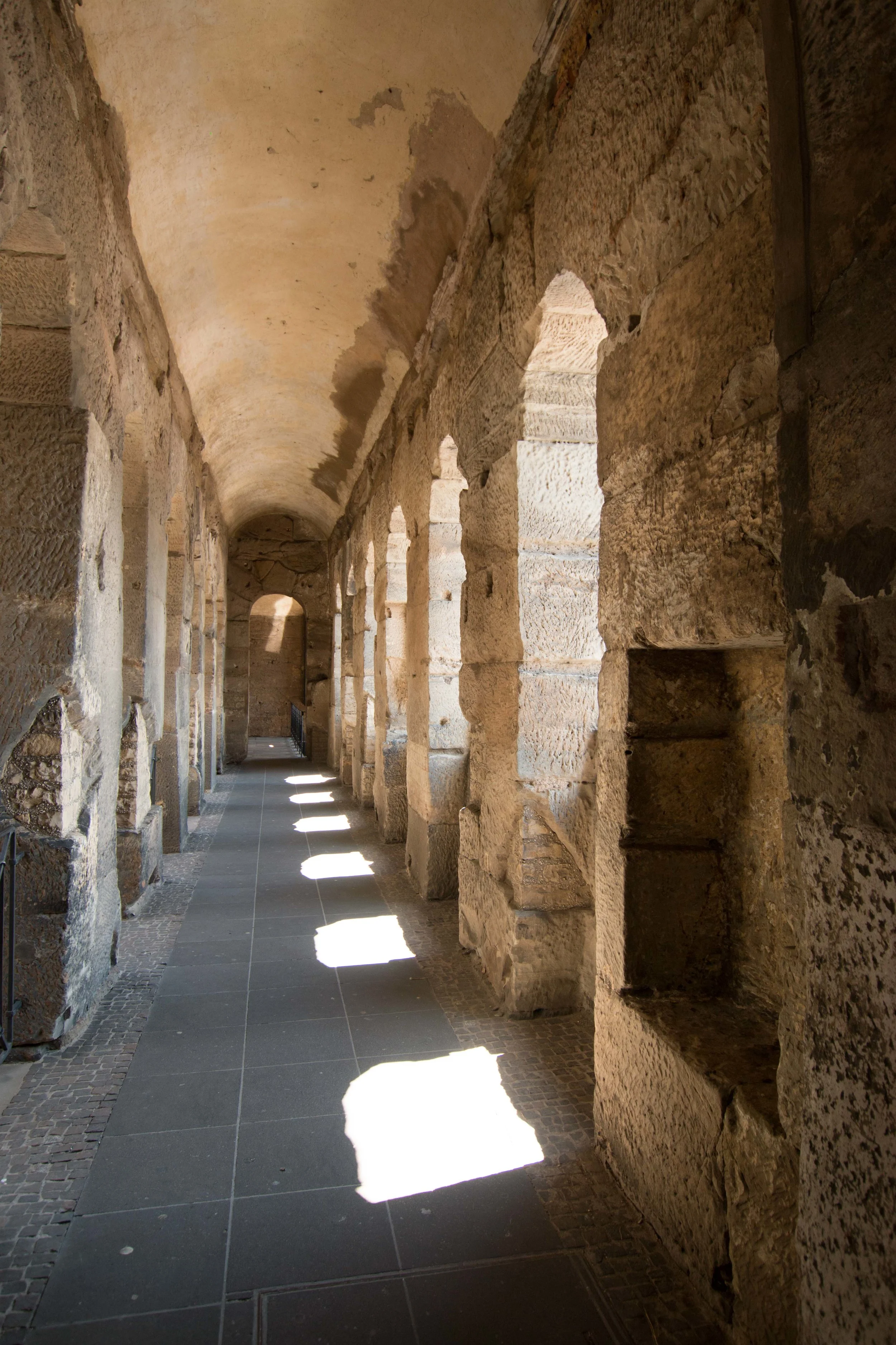 One of the side passages of the Porta Nigra