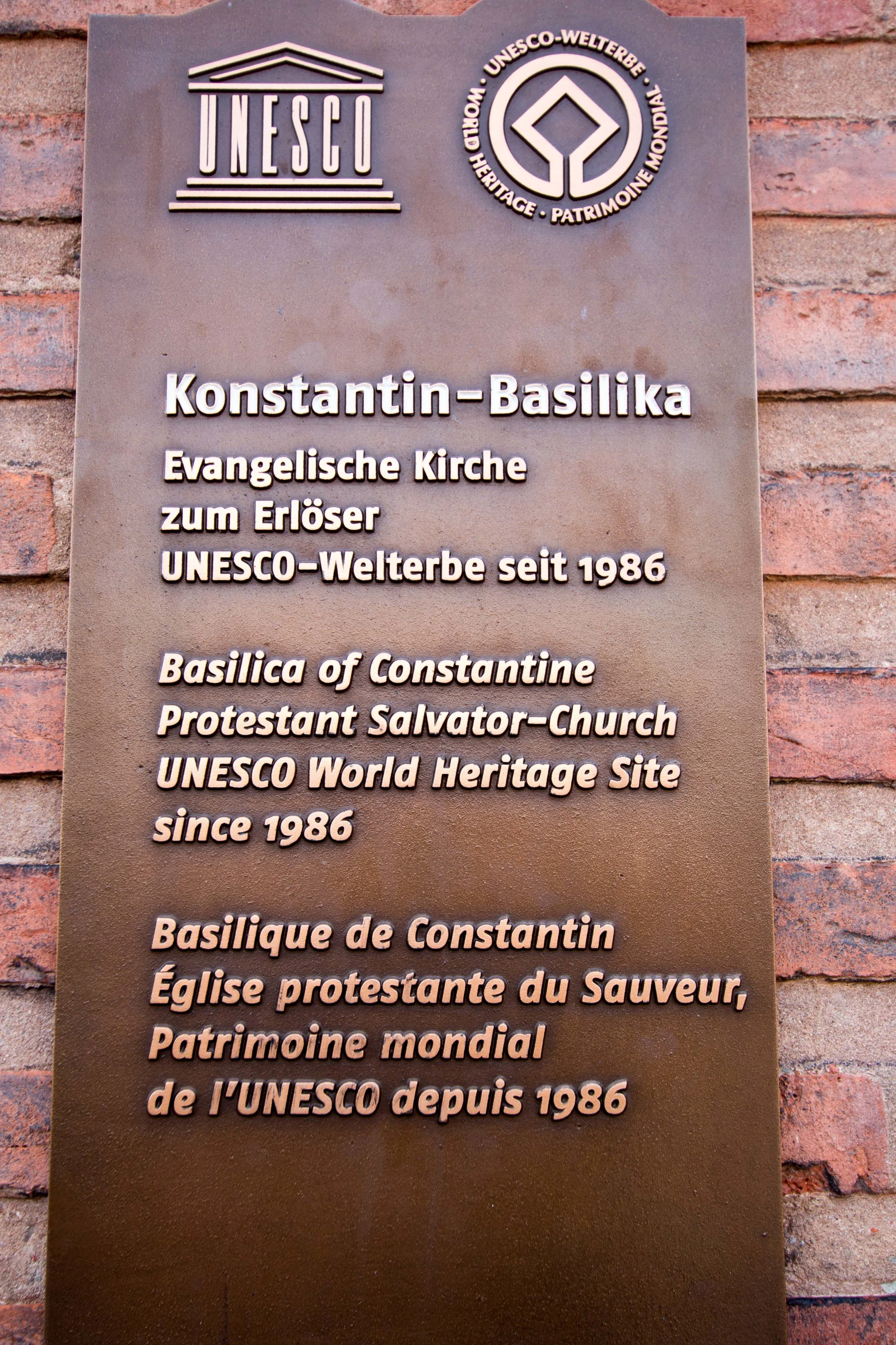 The Basilica is part of the Trier UNESCO World Heritage Sites