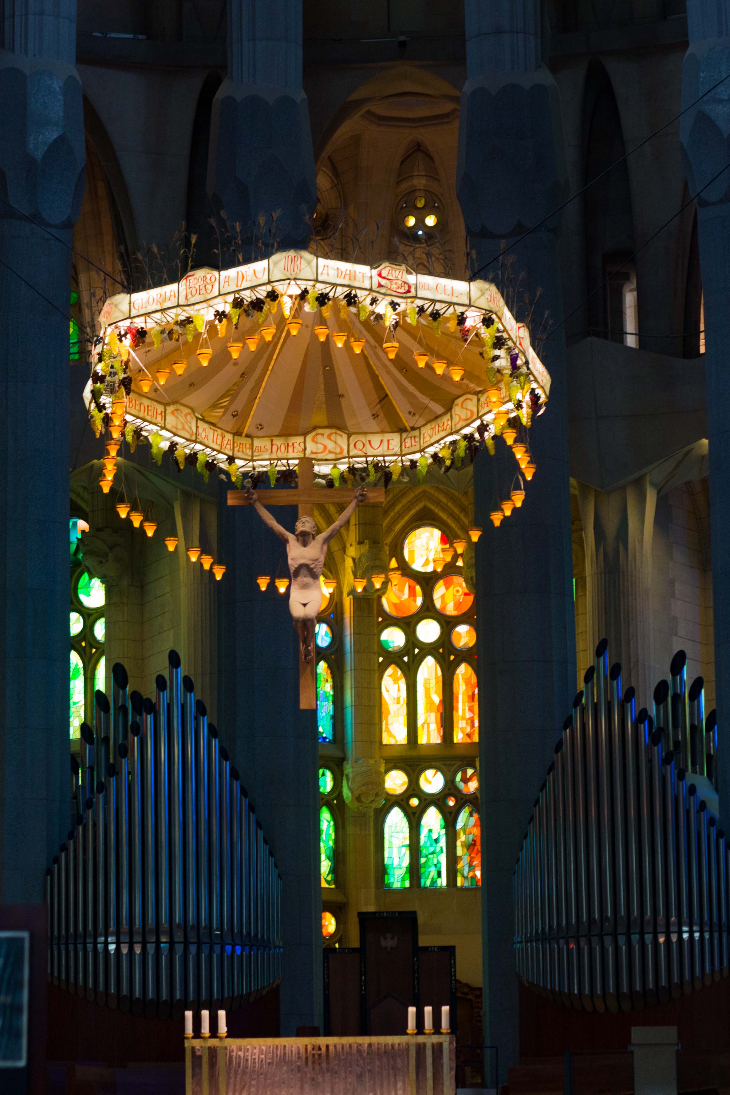 CRUCIFIX OVER THE ALTER