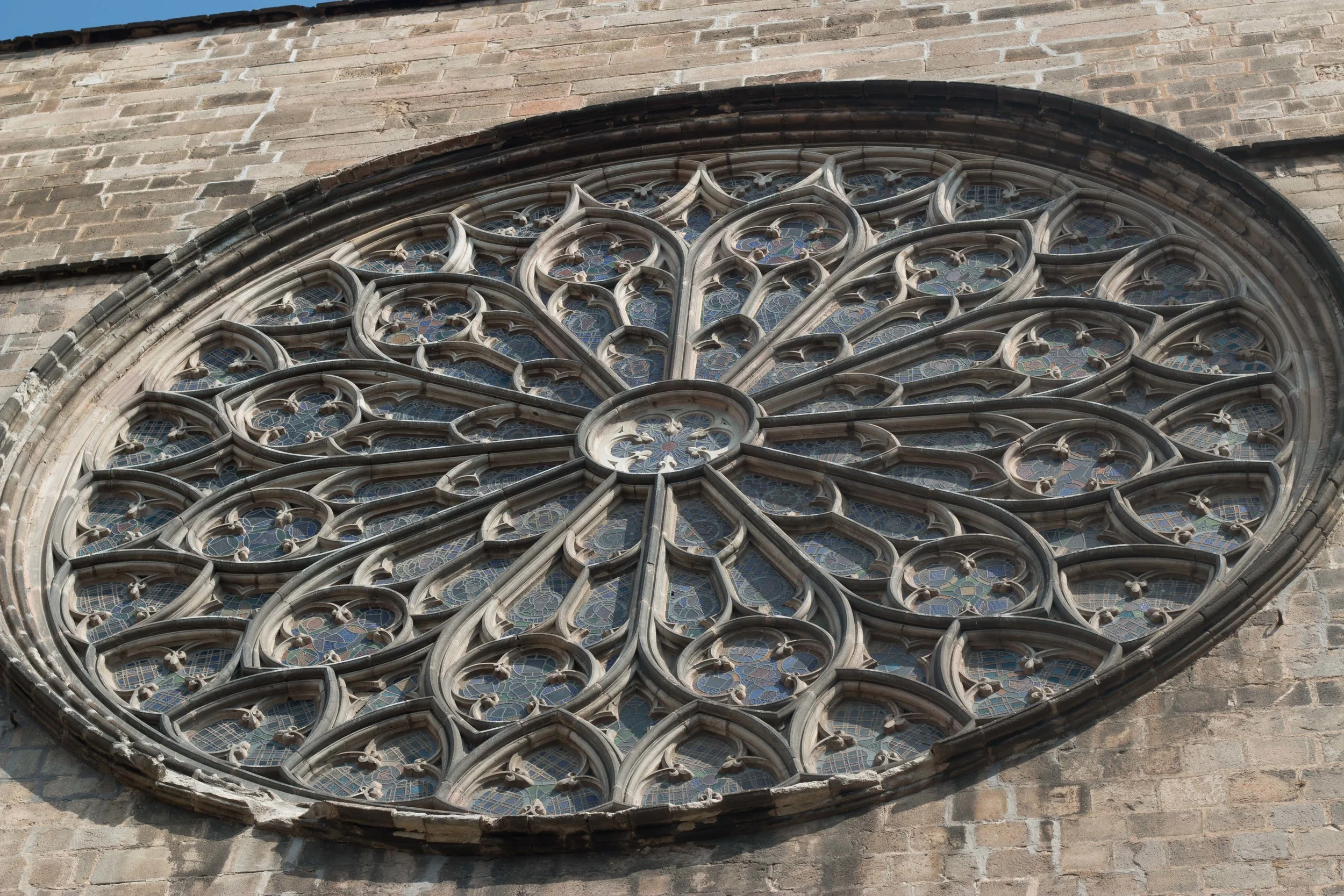 Rose Window at Placa del Pi, the second largest in the world