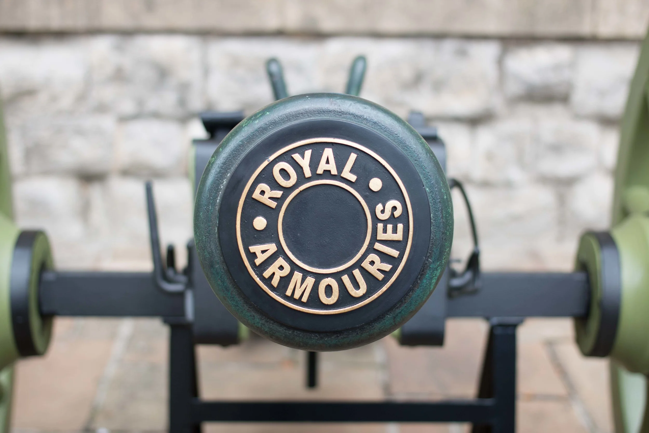 Selection of cannons on display. The fact that it's crooked bugs me.