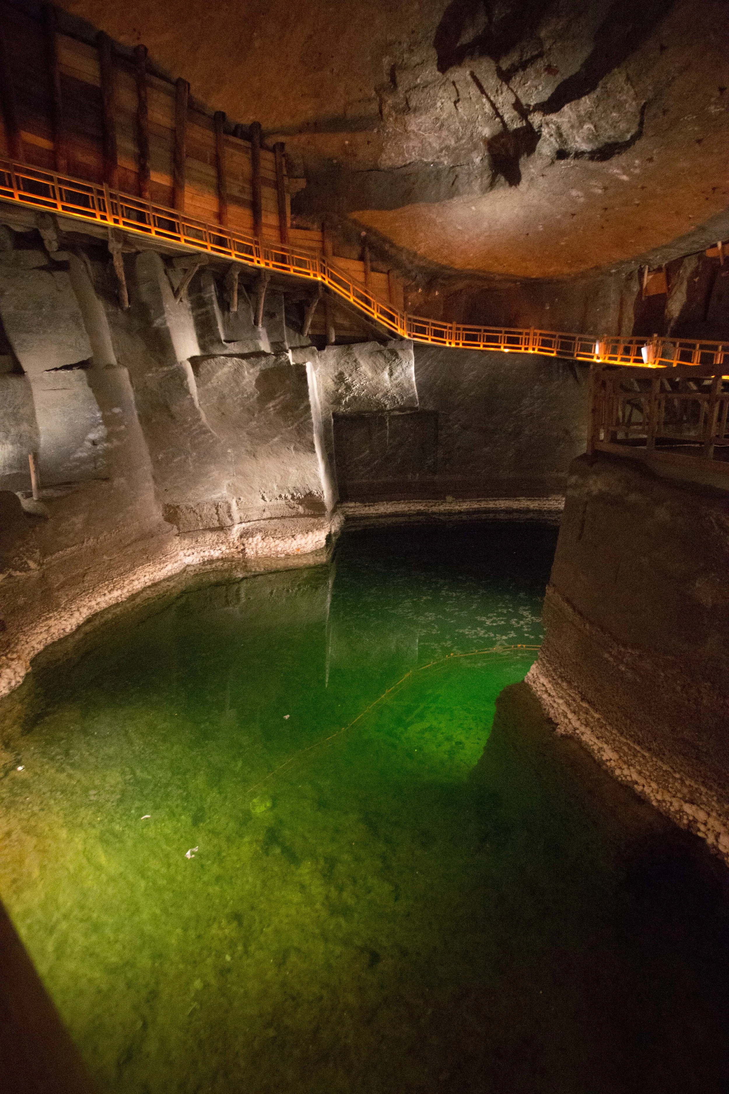 salt lake in the mine