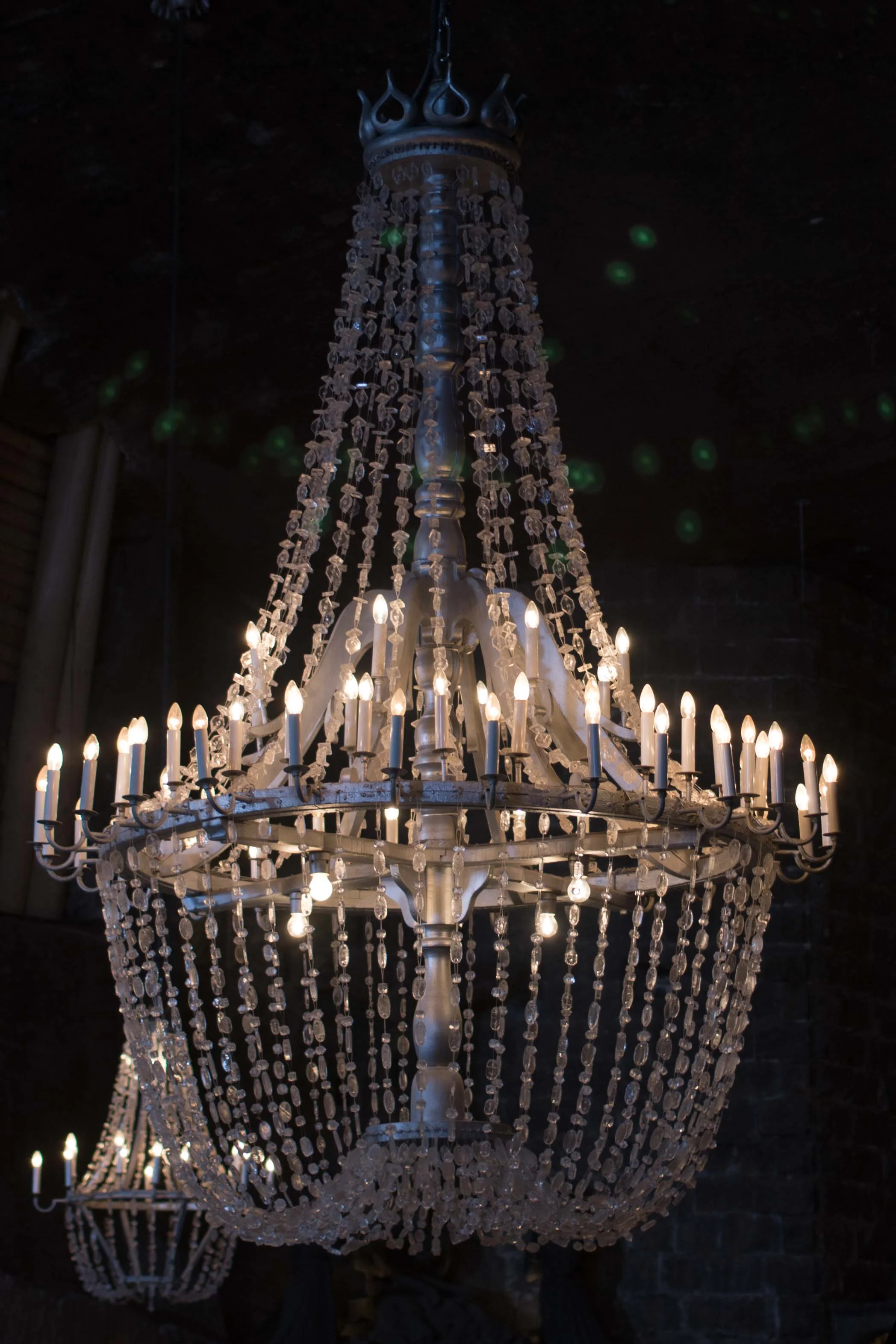 Chandelier made completely from Salt in St. Kinga's chapel