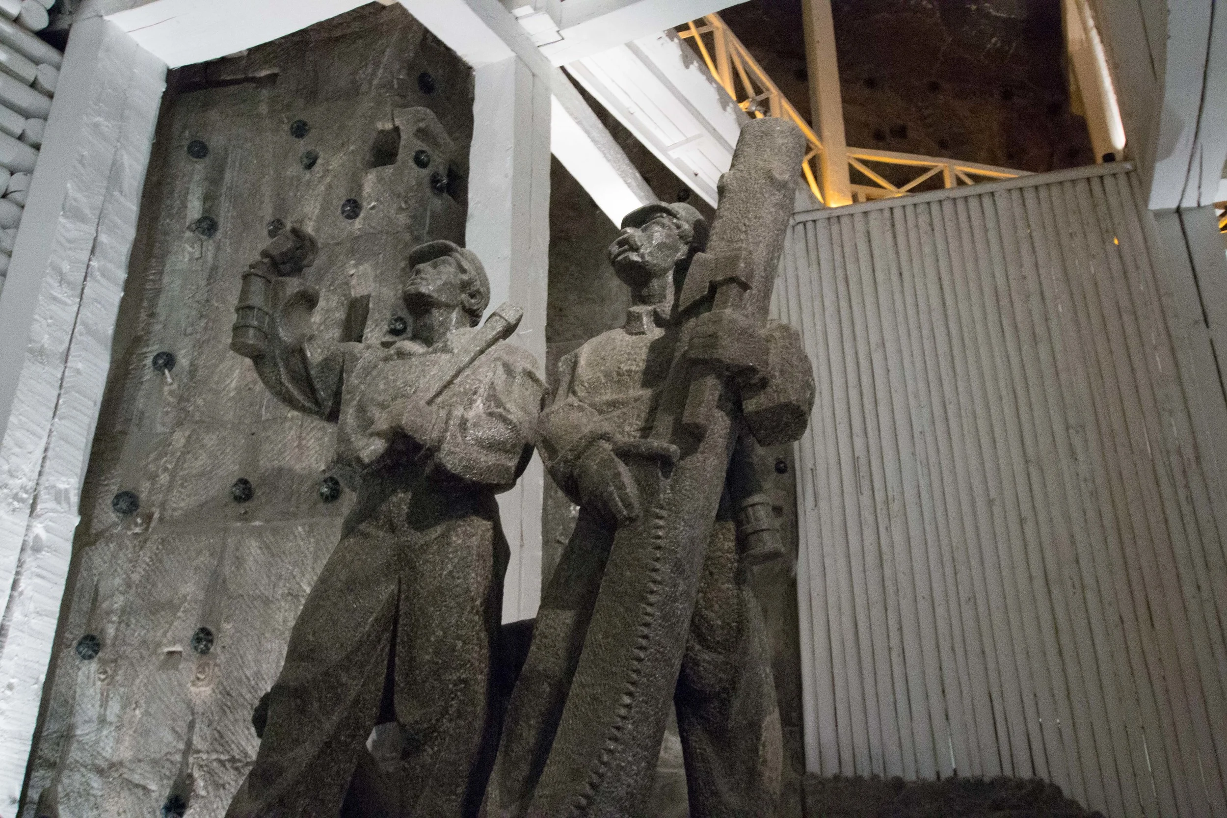 Miner statues