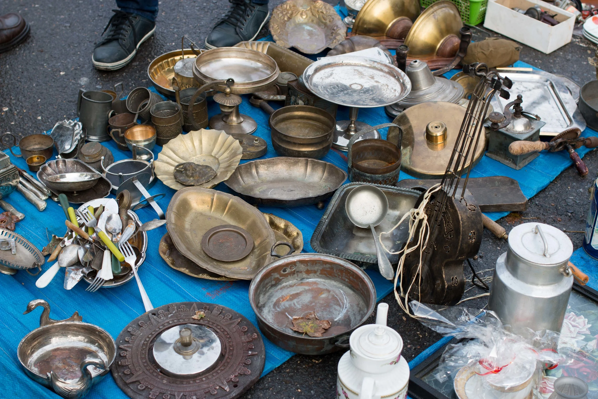 Some finds at the Hala Targowa Flea Market. You could buy everything from shoes, clothes and household items to World War II and Communist Era items.