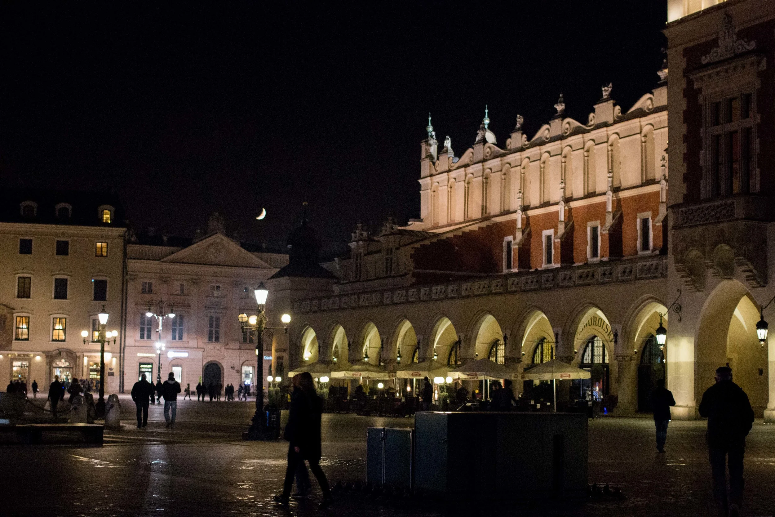 Main square at night