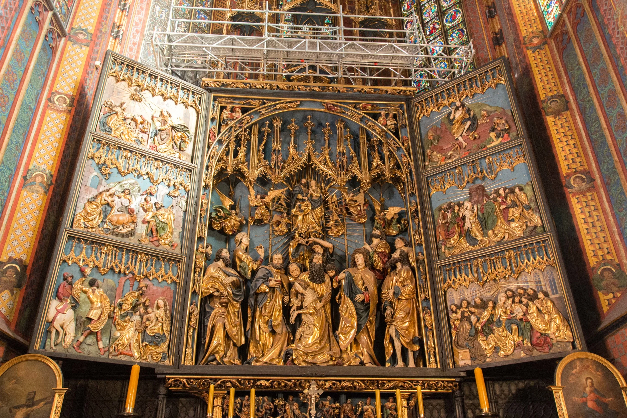 Altar piece at St. Mary'S.