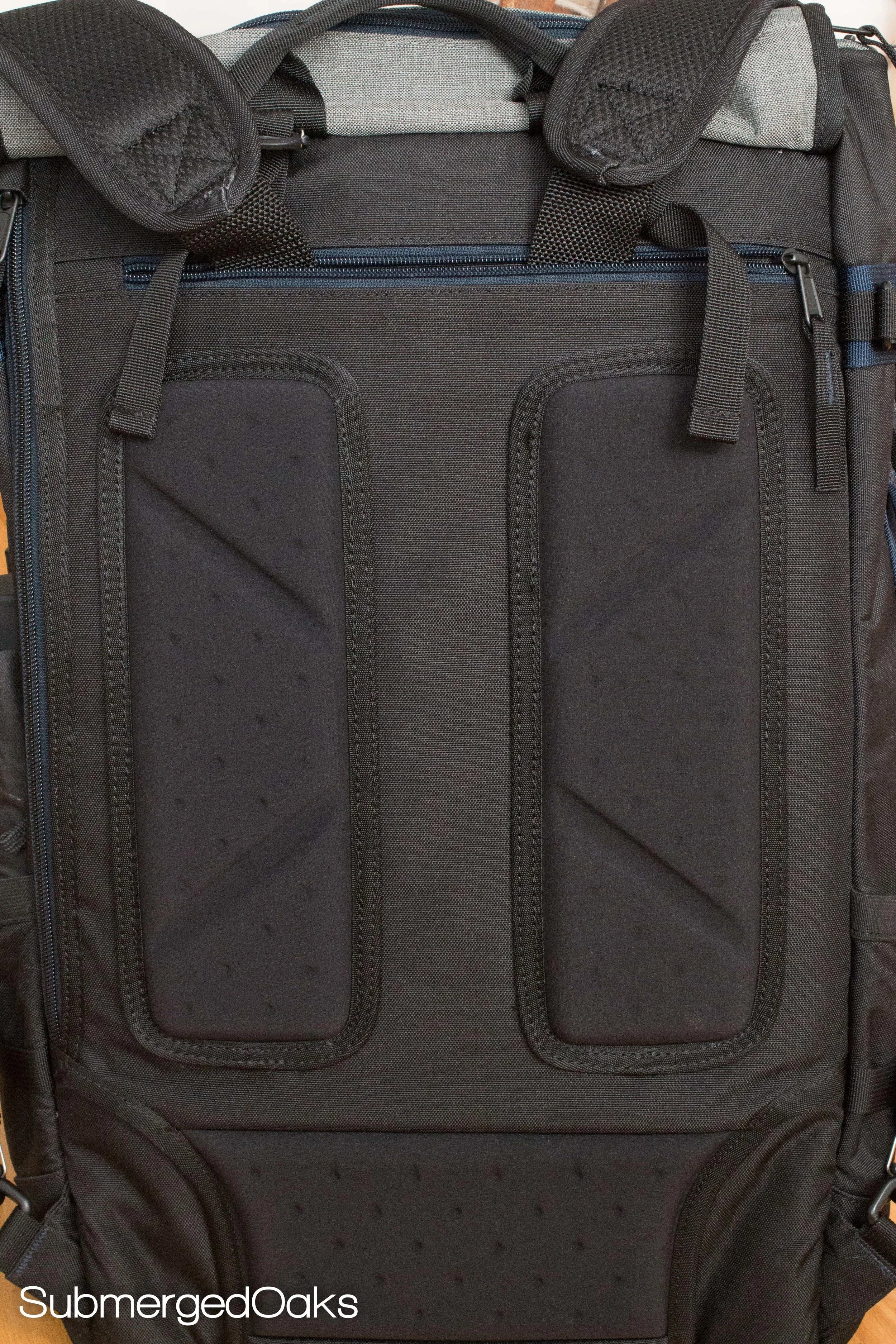 Generous padding on the back makes it more comfortable to carry
