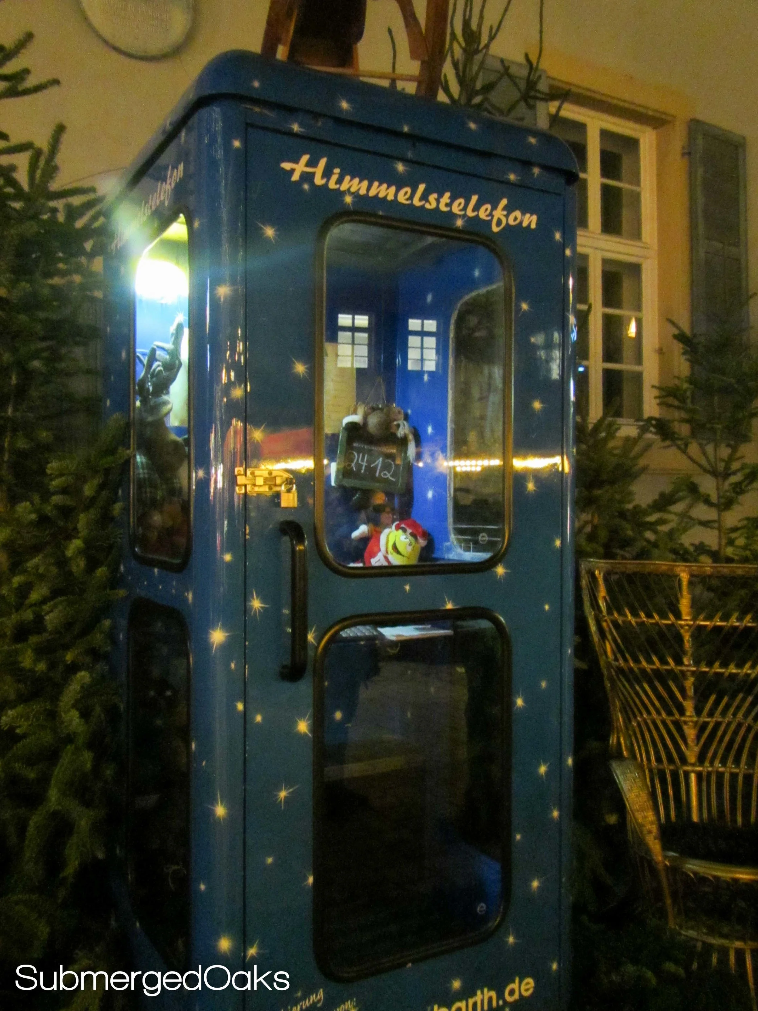I think it's to call Santa...but it reminded me a little bit of the Tardis from Dr. Who.