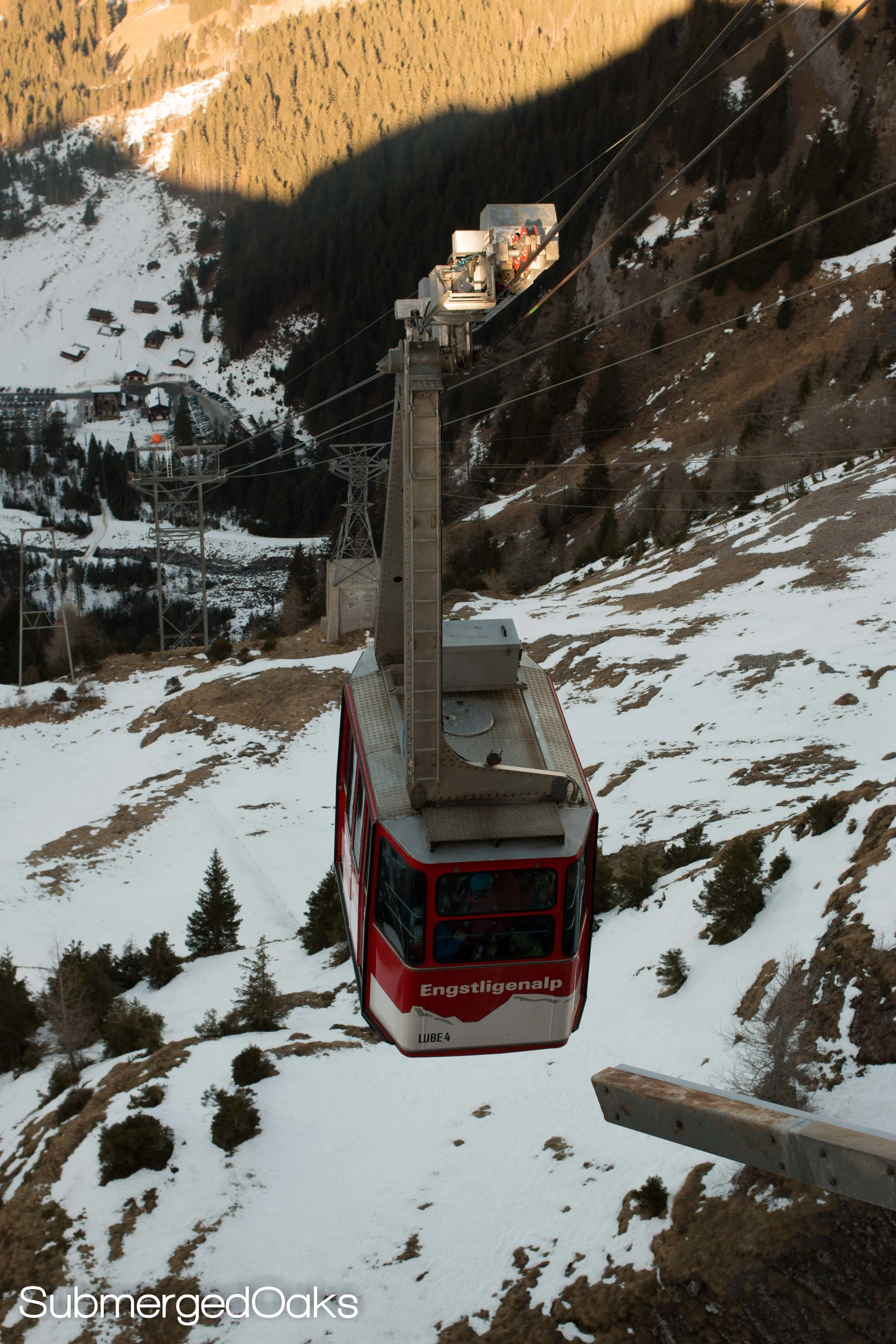 Cable car we took to ride to the top of the mountain