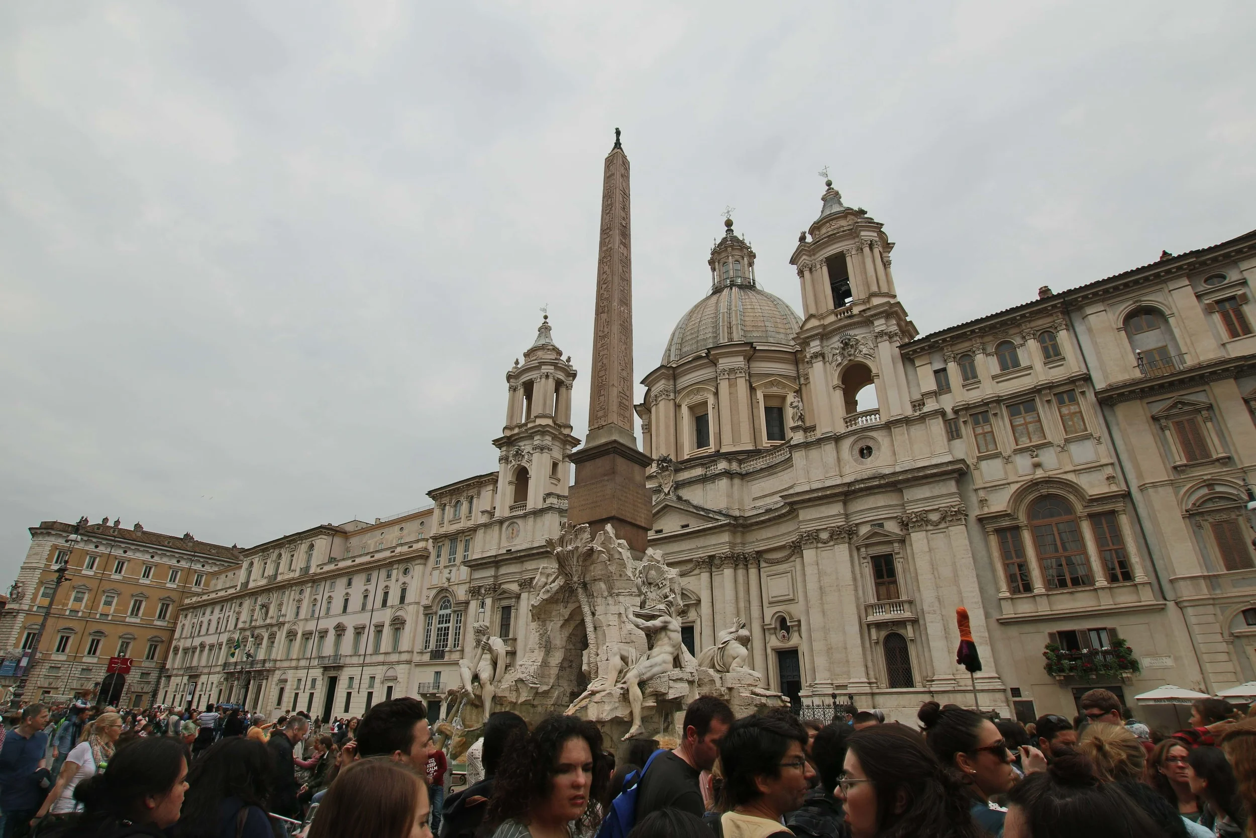 The central fountain at Piazza Navona