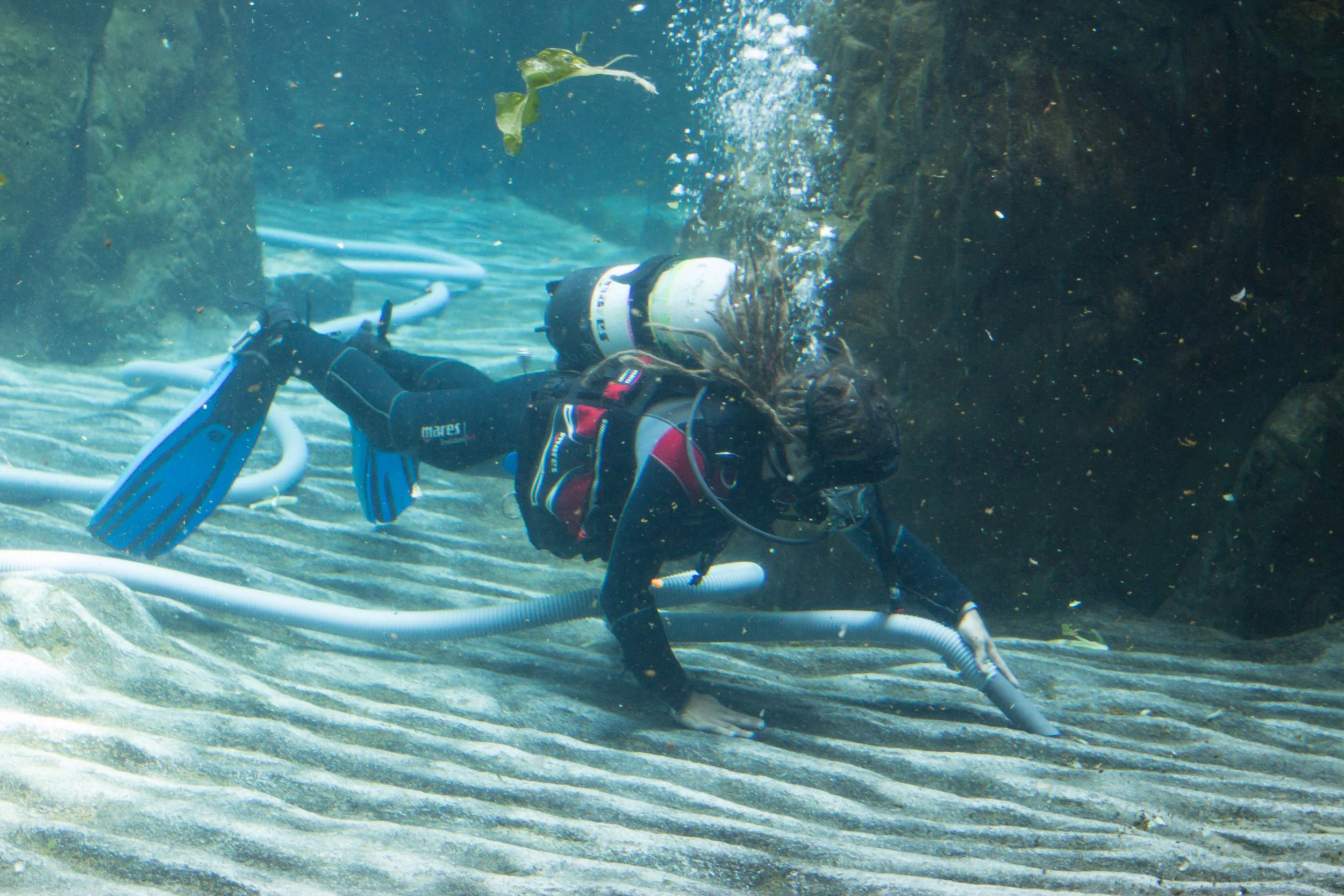 It's work, but we kinda wished that was us in there!