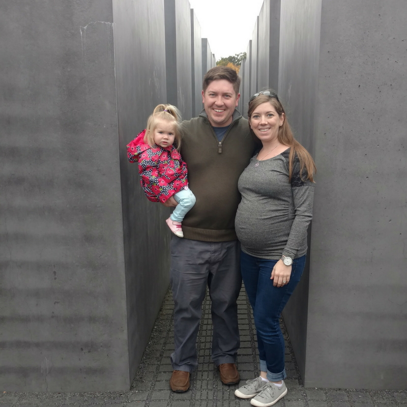 Holocaust Memorial, Berlin. 33 weeks Pregnant (!!)