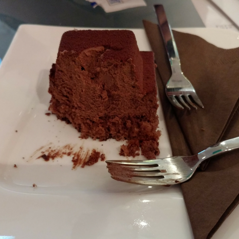 One of the "snack" options availabe in the Rittersport cafe. I recommended trying multiple ones to get the full experience!