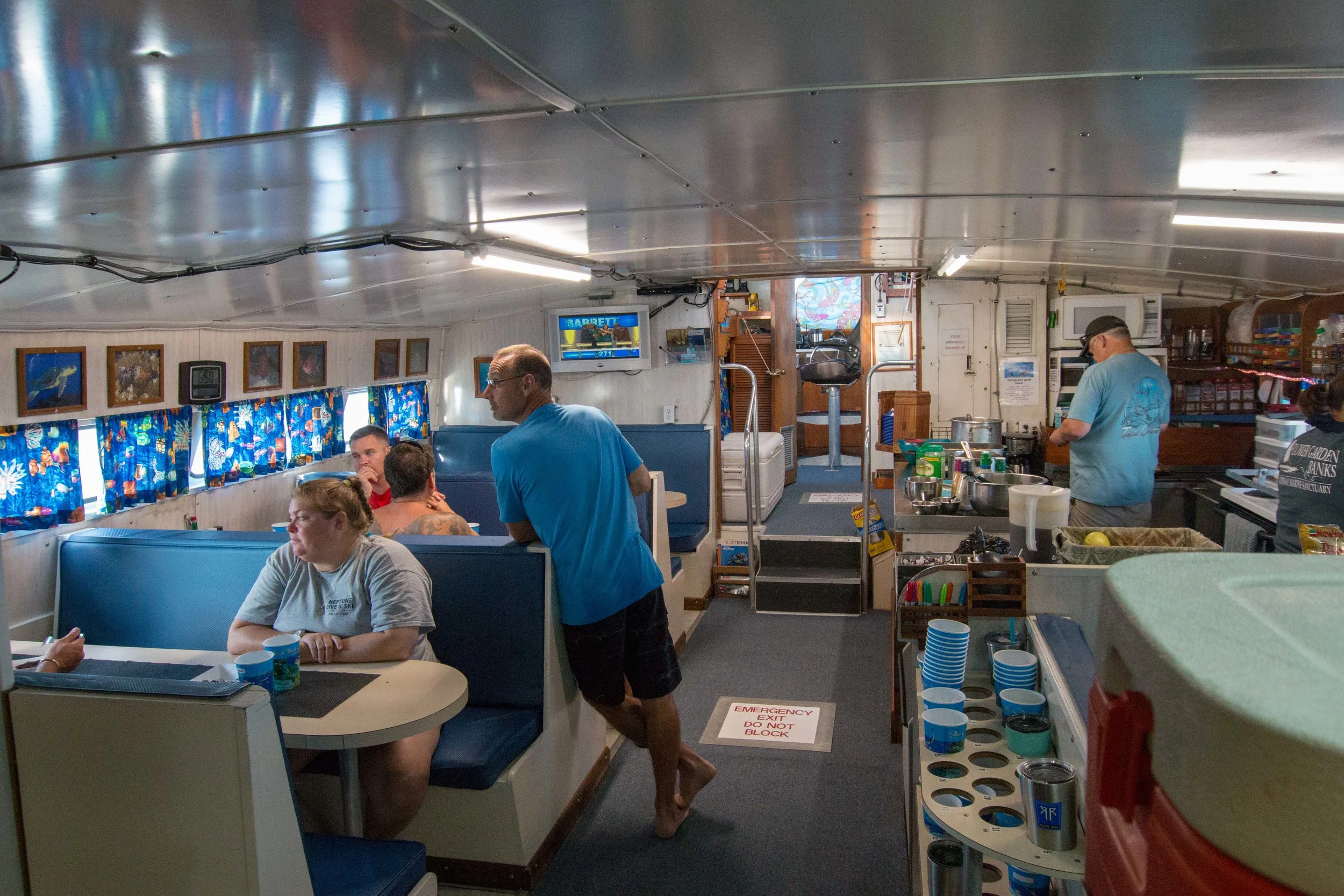Galley of the MV Fling