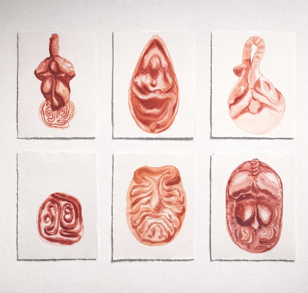 Votives (Hybrid), Watercolour on Handmade Paper, 2026