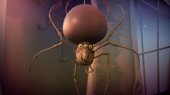 Project: Figaro Pho. Responsible for: Character animation. Modeling of the spider character.