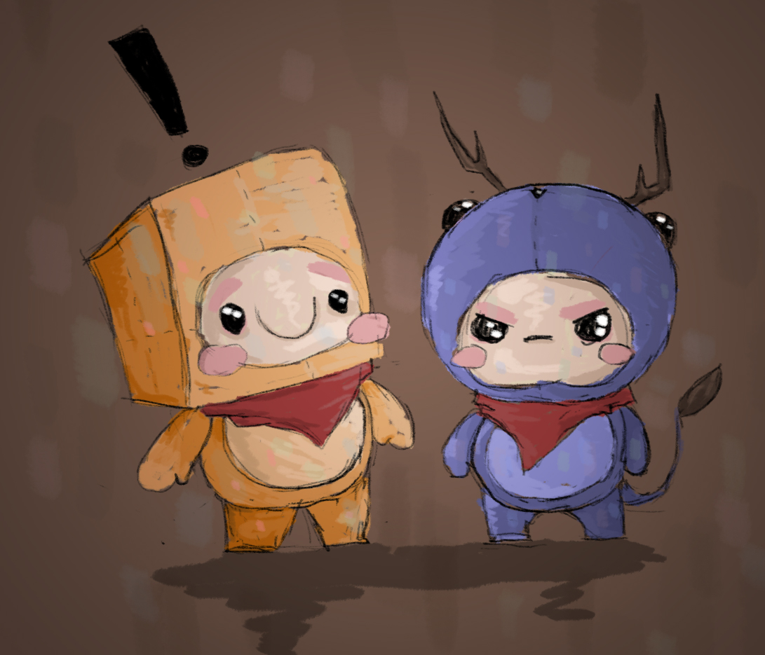 Simple character design sketches