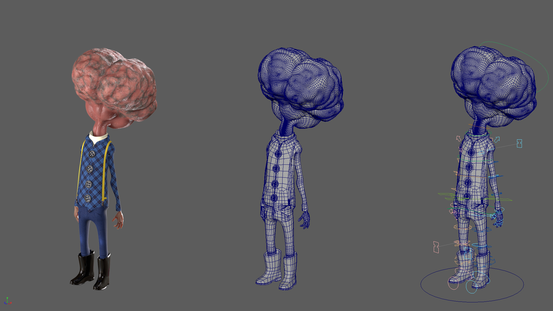 Responsible for modeling and rigging.