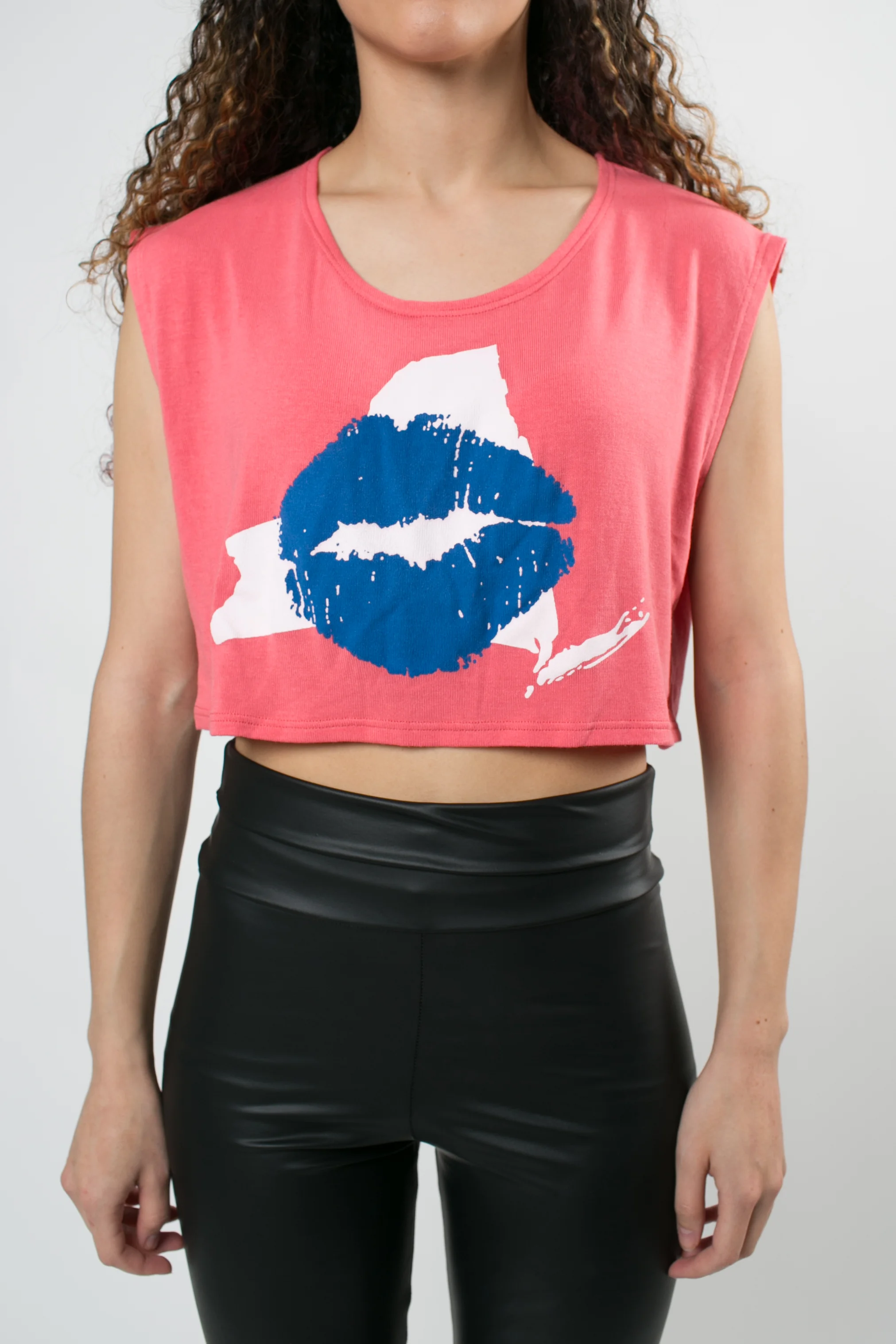Coral NY Kiss Crop Top 