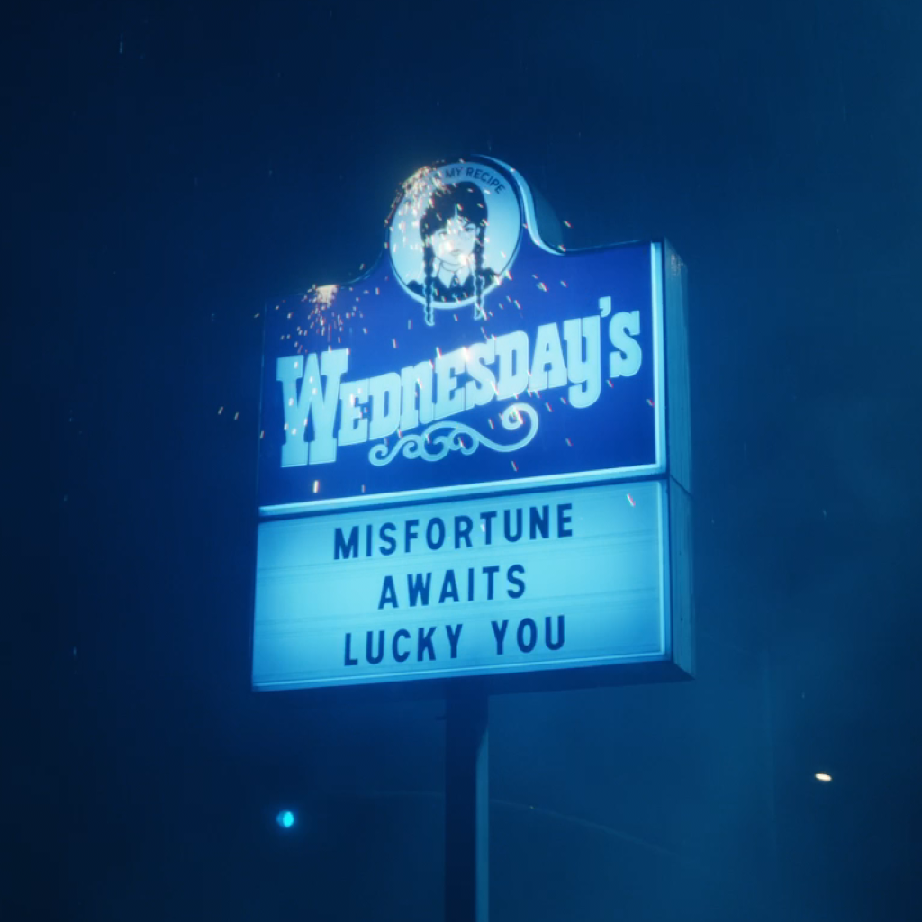 Wendy’s x Wednesday: “Misfortune Awaits”