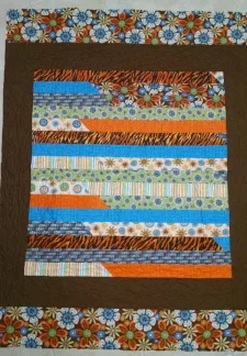 cuddle quilt made by Diana N. and quilted by RM 2016