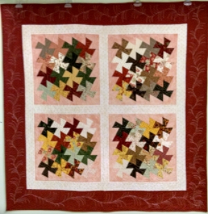 Twister, made and quilted by RM 2016