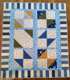  Color It Blue, made and quilted by RM 2016