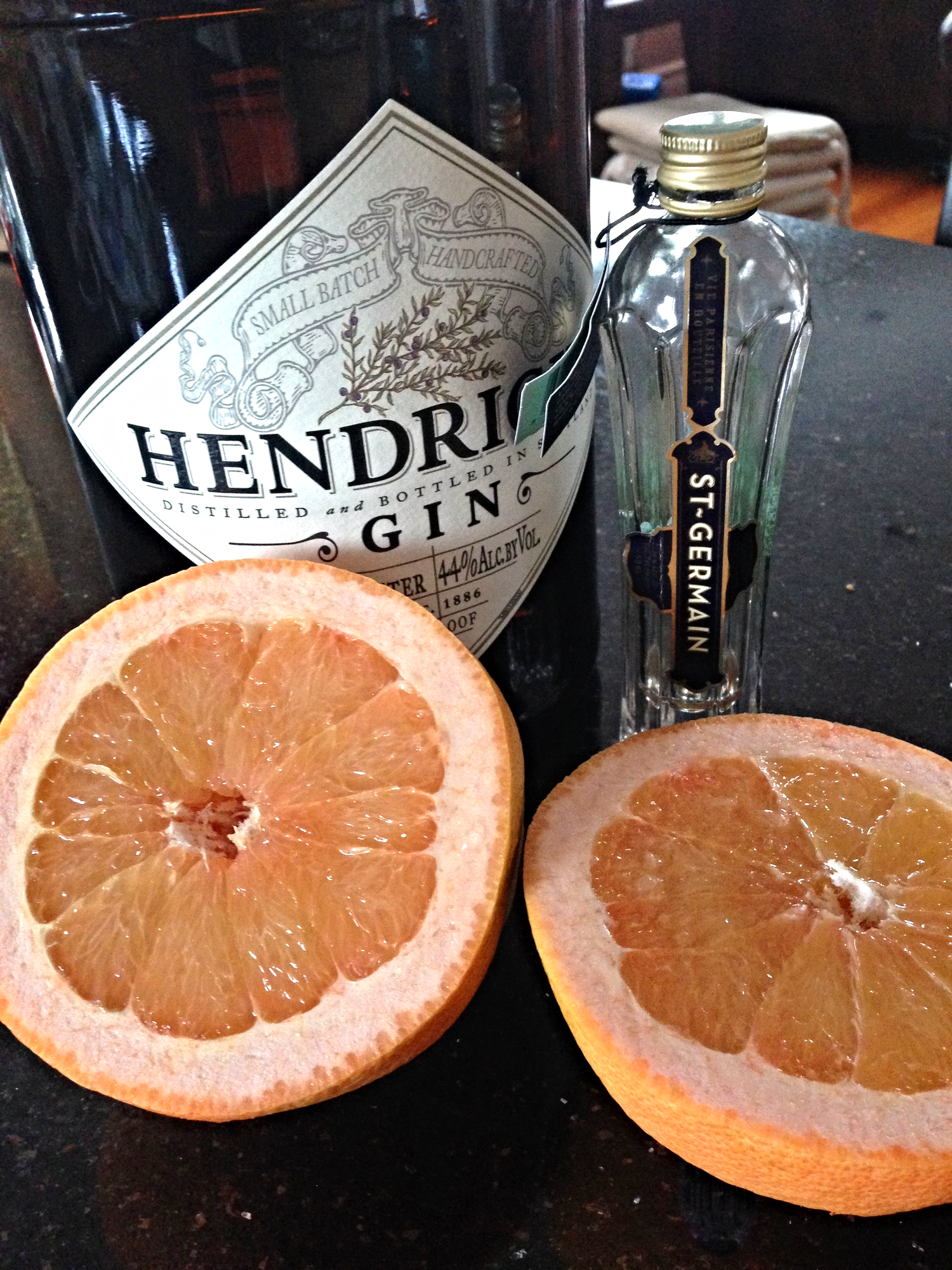 St. Germain is a French liqueur flavored with elderflowers.