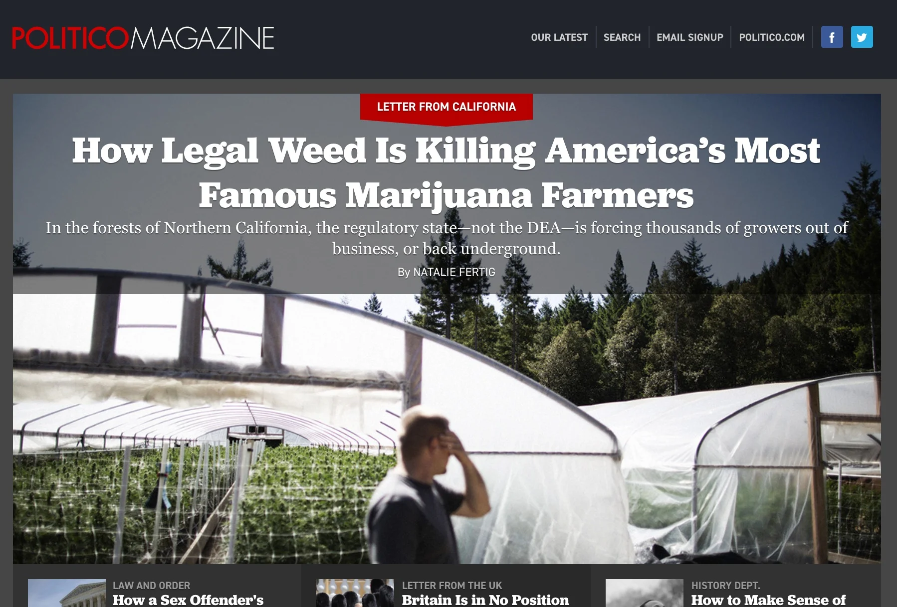 How Legal Weed Is Killing America’s Most Famous Marijuana Farmers