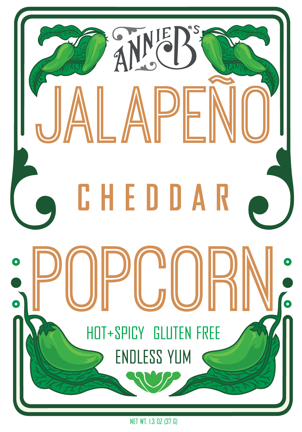 Annie B's Jalapeno Cheddar Popcorn