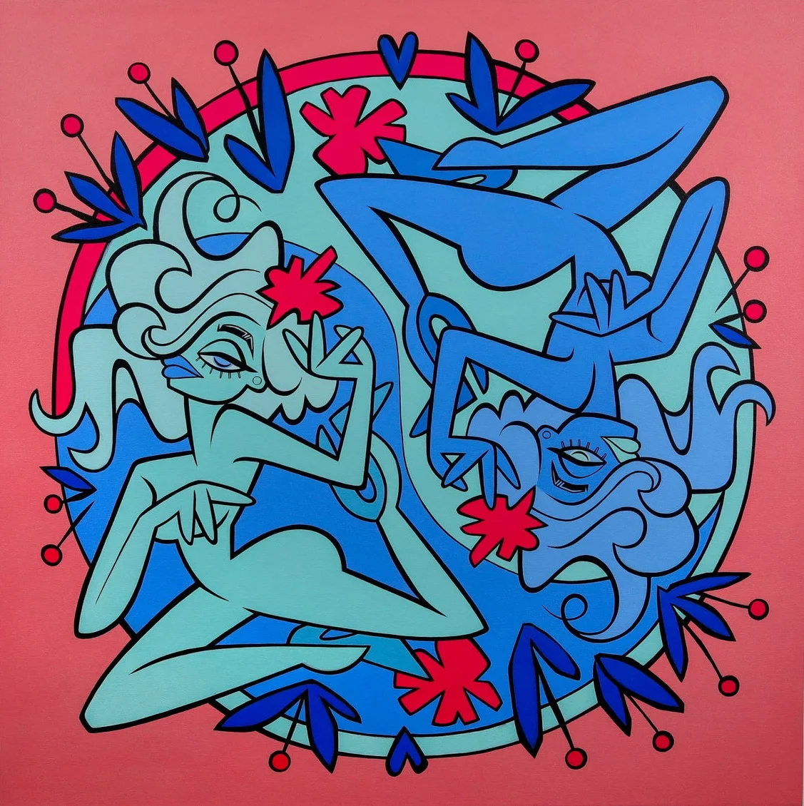 Yin Yang 48 x 48” 2018