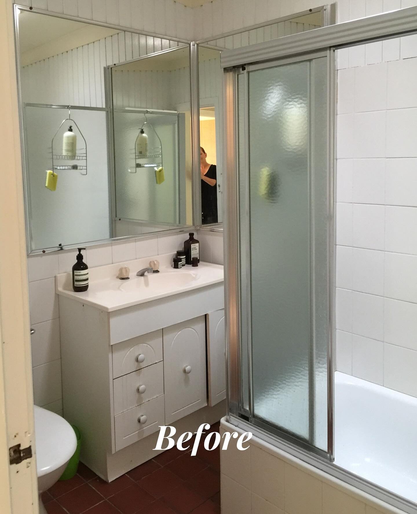 I gave my bathroom a quick DIY cosmetic makeover six years ago, removing the shower screen, replacing the old vanity with a handcrafted one and adding some timber features.⁠ Swipe for a sneak peak of how my recent reno turned out!⁠
👉🏼 Click through
