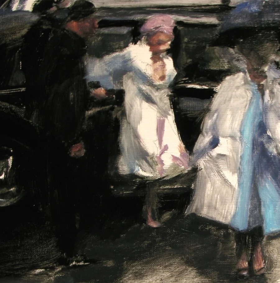 Queen Mother - Edendale, Southland, NZ - 1966 (detail). Oil on canvas, 2008