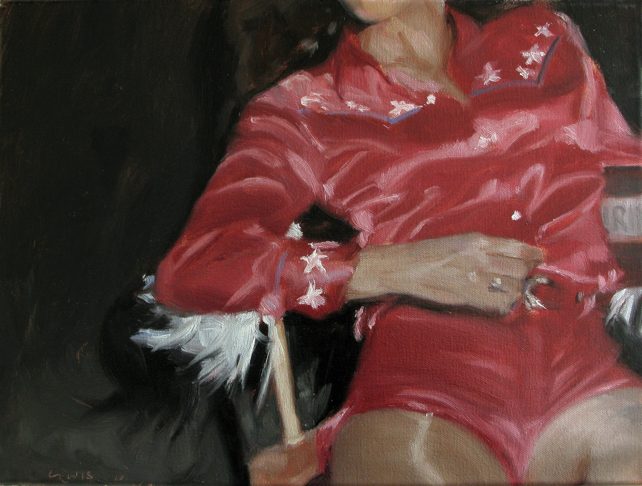 Cousin Daisy - Pilot 1977, oil on canvas, 240 x 300mm, 2010