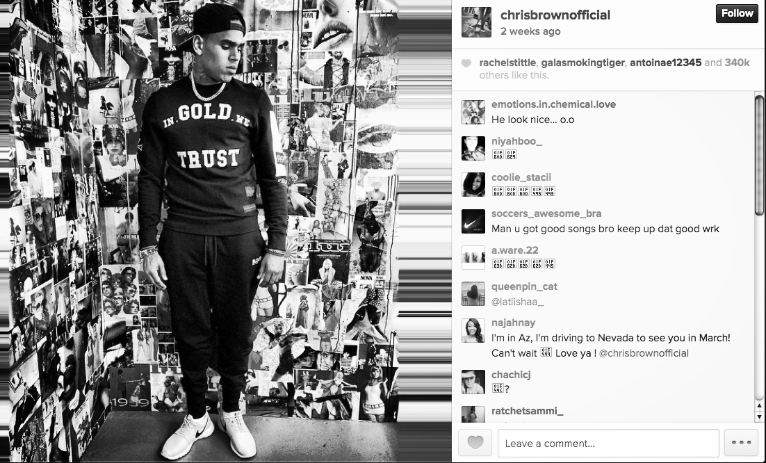 Chris Brown Wears Franzel