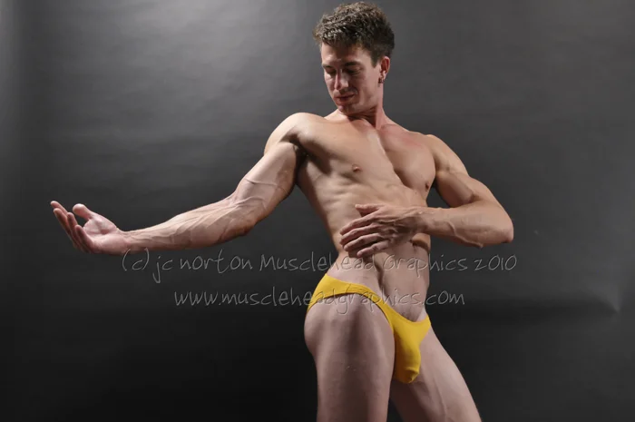 Yellow Posing Trunks #03.JPG
