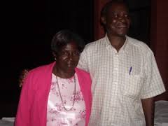 Sam Mubbala Consultant for the Lugwere Bible Translation, with his wife Susan.
