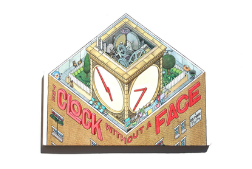   “Clock seamlessly blends the playfulness of the kids’ books we wished we had and the sophistication of [McSweeney’s] trademark design.”  —TimeOut Chicago   “Fun shape, fun story, fun pictures! If I had a kid who asked a million questions all the time, I would give them this, because it would shut them up for awhile. (Would probably also work on adults who need to be shut up.)”  —Large Hearted Boy   “Part The Westing Game, part Masquerade, this board book mystery lures readers in with its pentagonal shape, dry humor, and pages of intricate details. But the chief draw is the promise of very real buried treasure, with the clues to its locations hidden within the book…Given the potential of discovering clues to where the actual bejeweled numbers (created by jewelry designer Anna Sheffield) have been hidden, kids should be plenty motivated to pore over each scene.”  —Publishers Weekly   “The Clock Without a Face is the realization of every (inner) child’s wildest dreams: a full color, ill